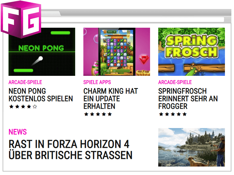 Das Casual Games Spieleportal für die Funke Mediengruppe