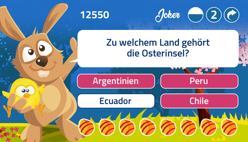 Responsives Online Quiz für Ostern