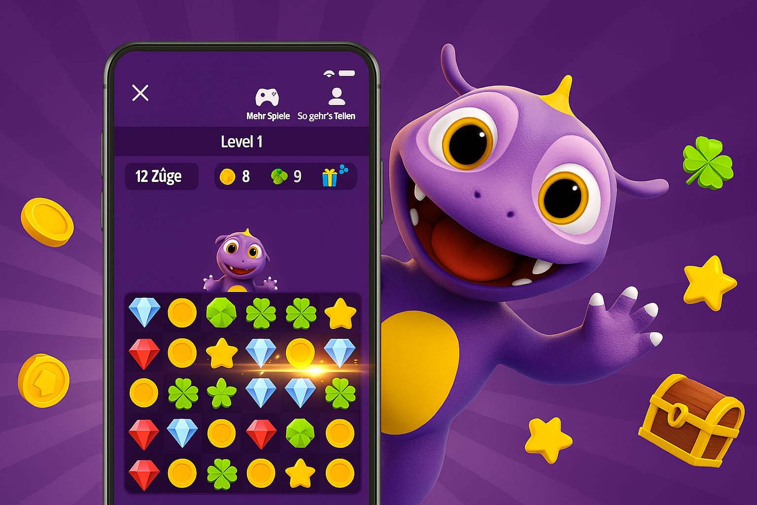 match-3 WELT Sudoku für Desktop und mobile Geräte